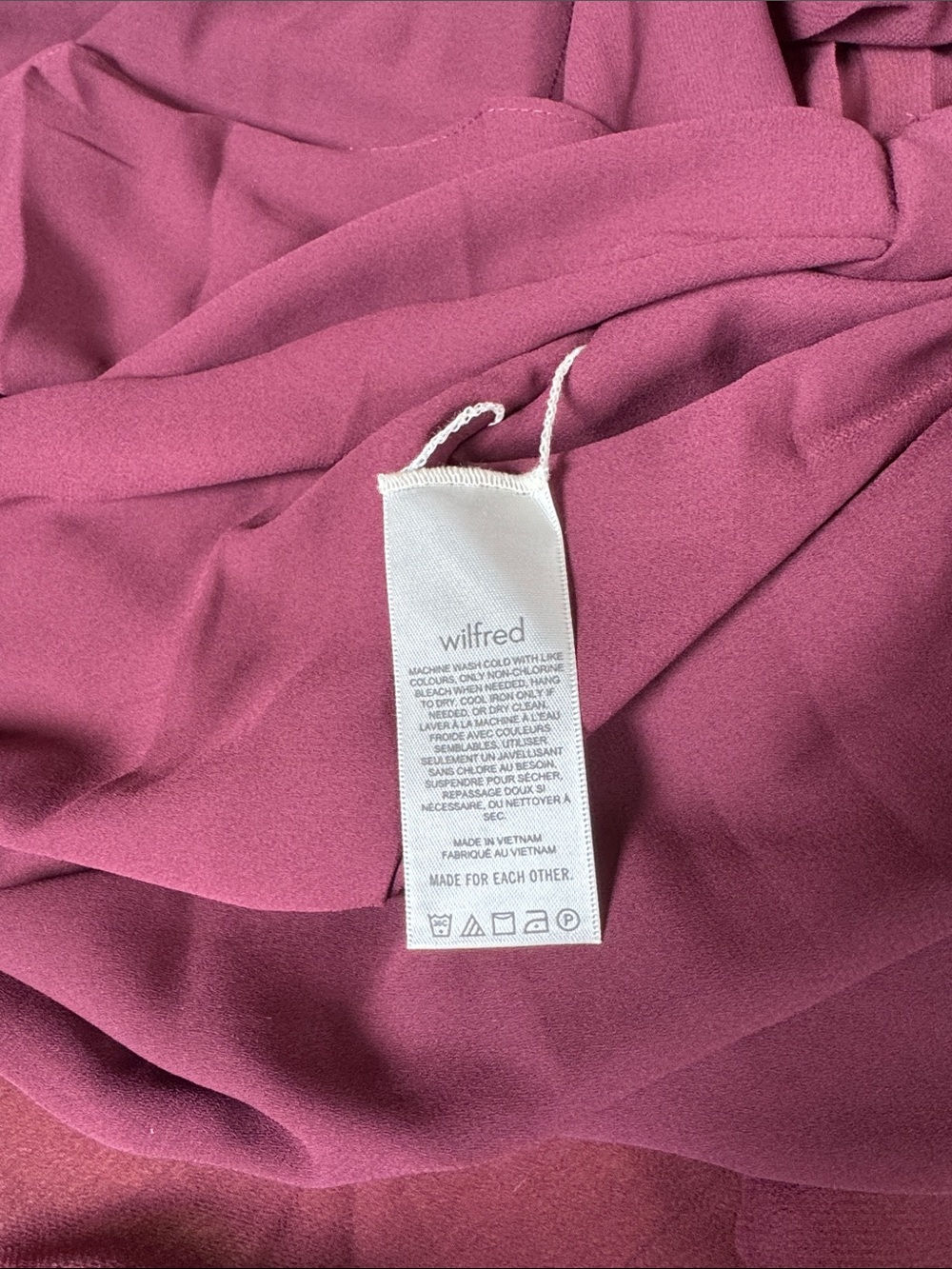 🌎Aritzia Wine-Red Pleated Circle Skirt - Picture 7 of 8